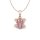 Ivy Pink Frosch Halskette