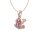Ivy Pink Frosch Halskette