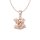Ivy Pink Frosch Halskette