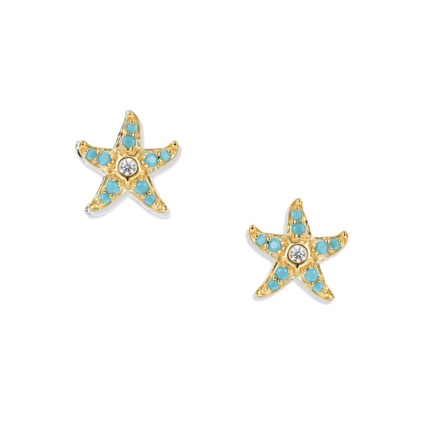 Sully Aqua Seestern Ohrringe