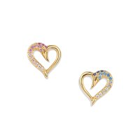 Fusion Schwan Herz Ohrringe