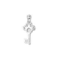 White Paw Schl&uuml;ssel Anh&auml;nger