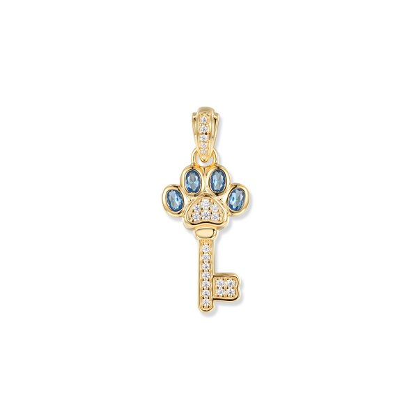 Azur Paw Schl&uuml;ssel Anh&auml;nger