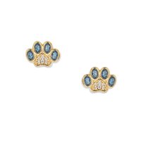 Azur Paw Pfoten Ohrringe