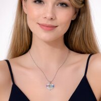 Duo Birds Herz Anh&auml;nger