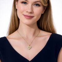 Crystal Birds Herz Anh&auml;nger