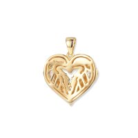 Crystal Birds Herz Anh&auml;nger