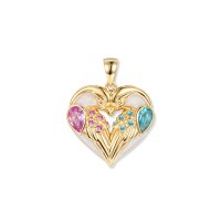 Fusion Birds Herz Anh&auml;nger