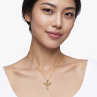 Mira Engel Anh&auml;nger Gold