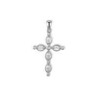Credo Kreuz Anh&auml;nger Silber