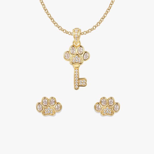 Crystal Paw Schl&uuml;ssel Set